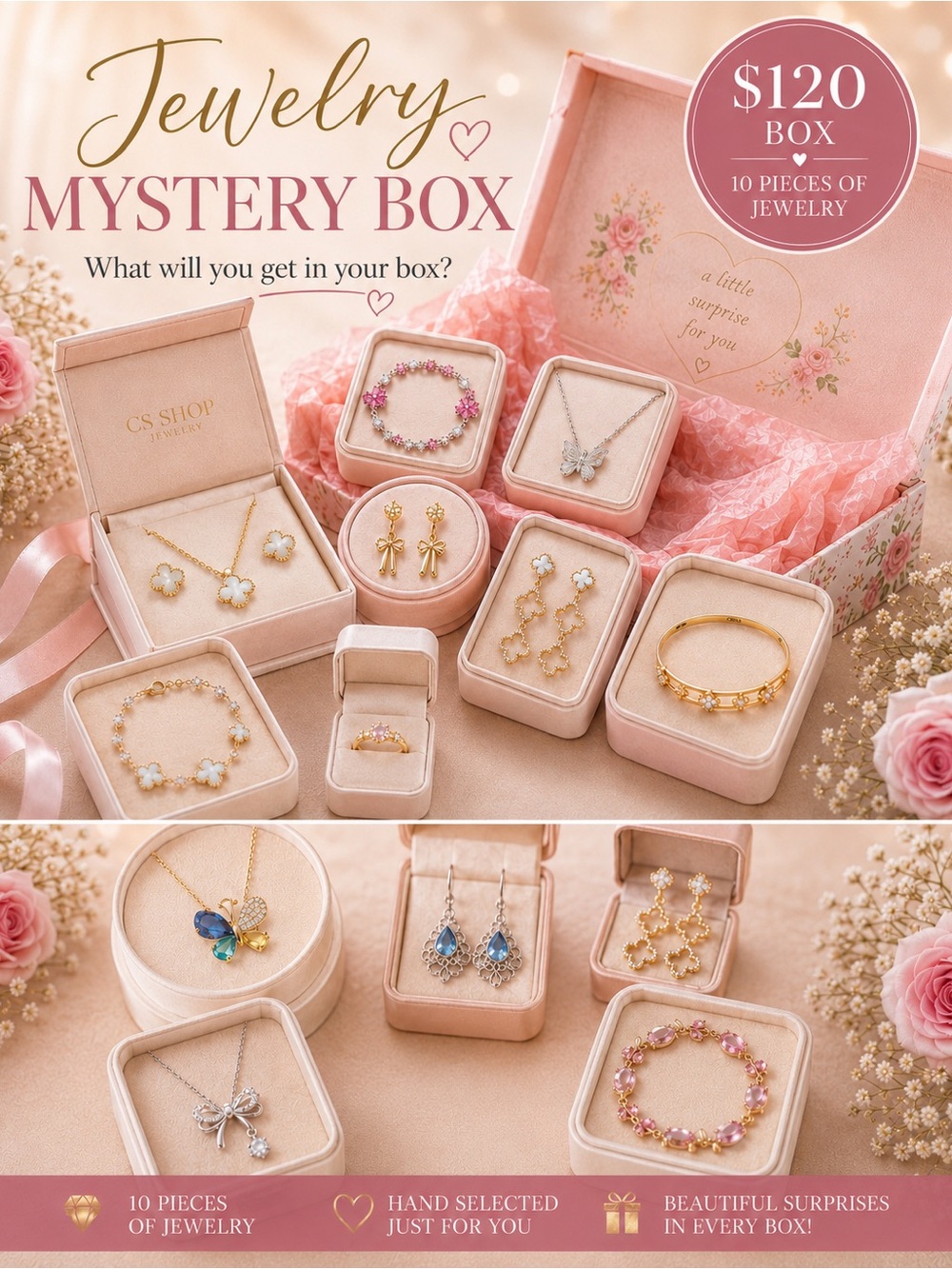Jewelry Mystery Box - 10-Piece Women's Set